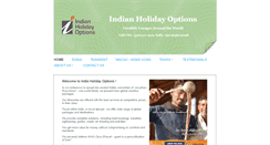 Desktop Screenshot of indiaholidayoptions.com