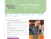 Tablet Screenshot of indiaholidayoptions.com
